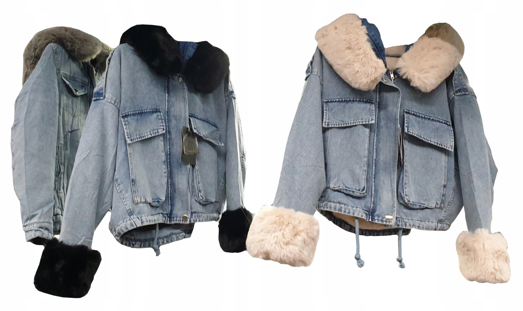 

Kurtka Jeansowa Z Futerkiem Katana Miś Futerko Xs