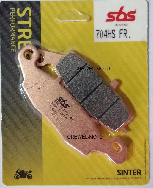 SBS 704HS Klocki hamulcowe DL GSF SV ZR VN prawy