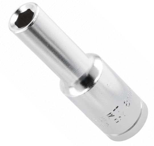 Nasadka sześciokątna 1/2" 8mm długa CrV