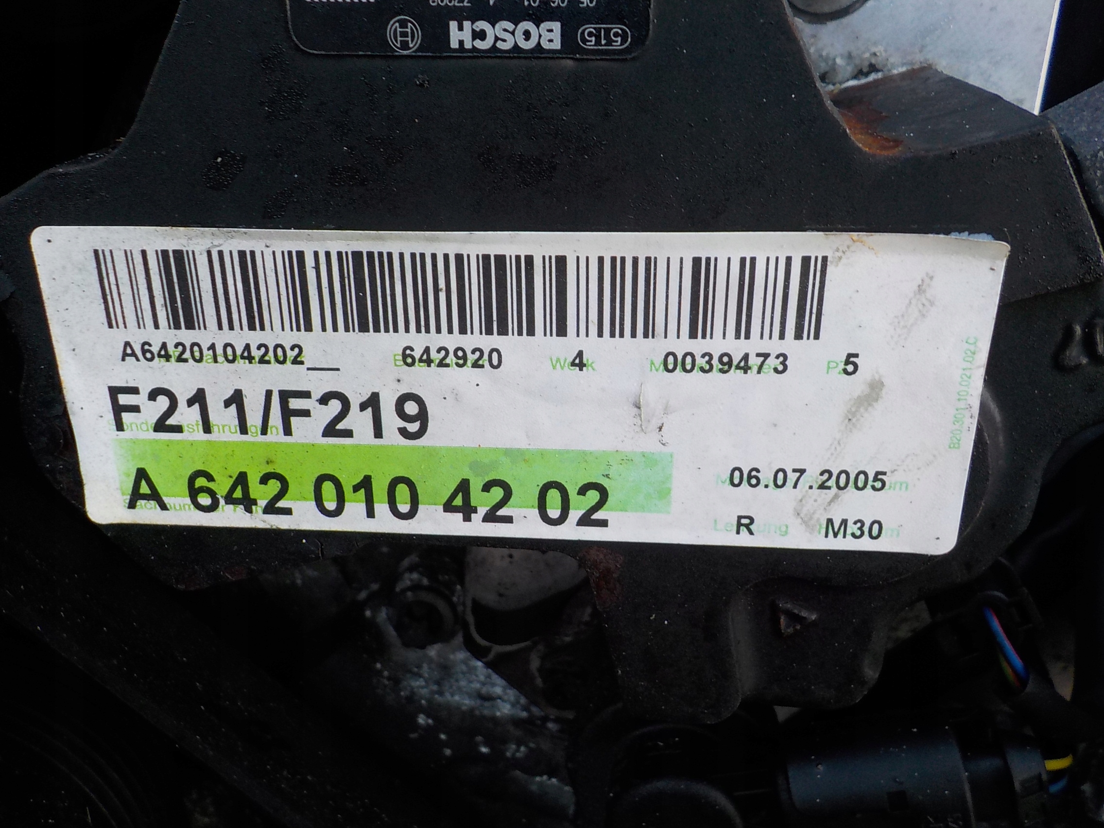 MERCEDES W211 05r W219 CLS 3.0 CDI 190KM Двигатель 642920 комплектный