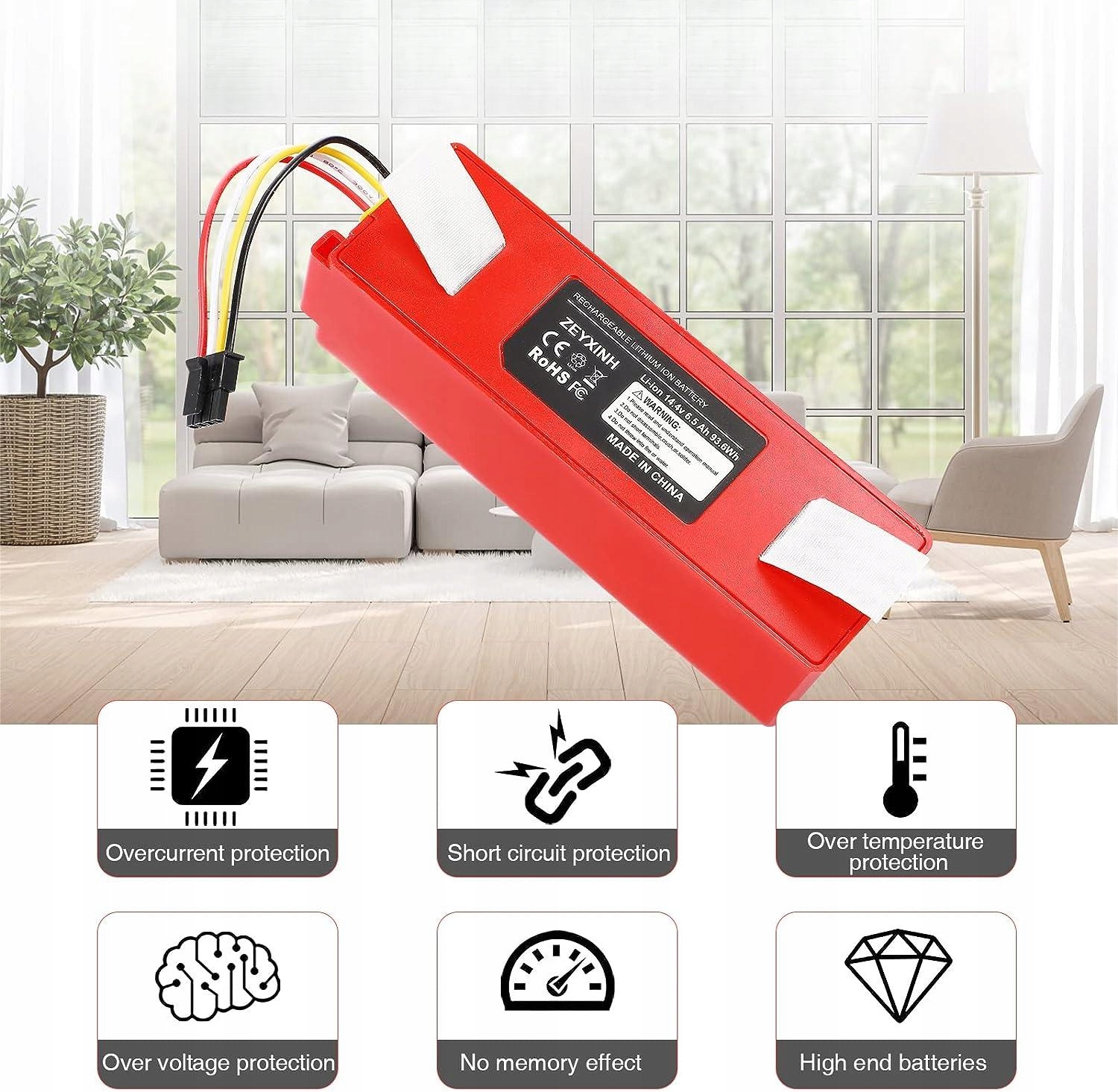 BATERIA DO XIAOMI ROBOROCK S5 S6 * 14.4V 5200mAh Kod producenta 18511