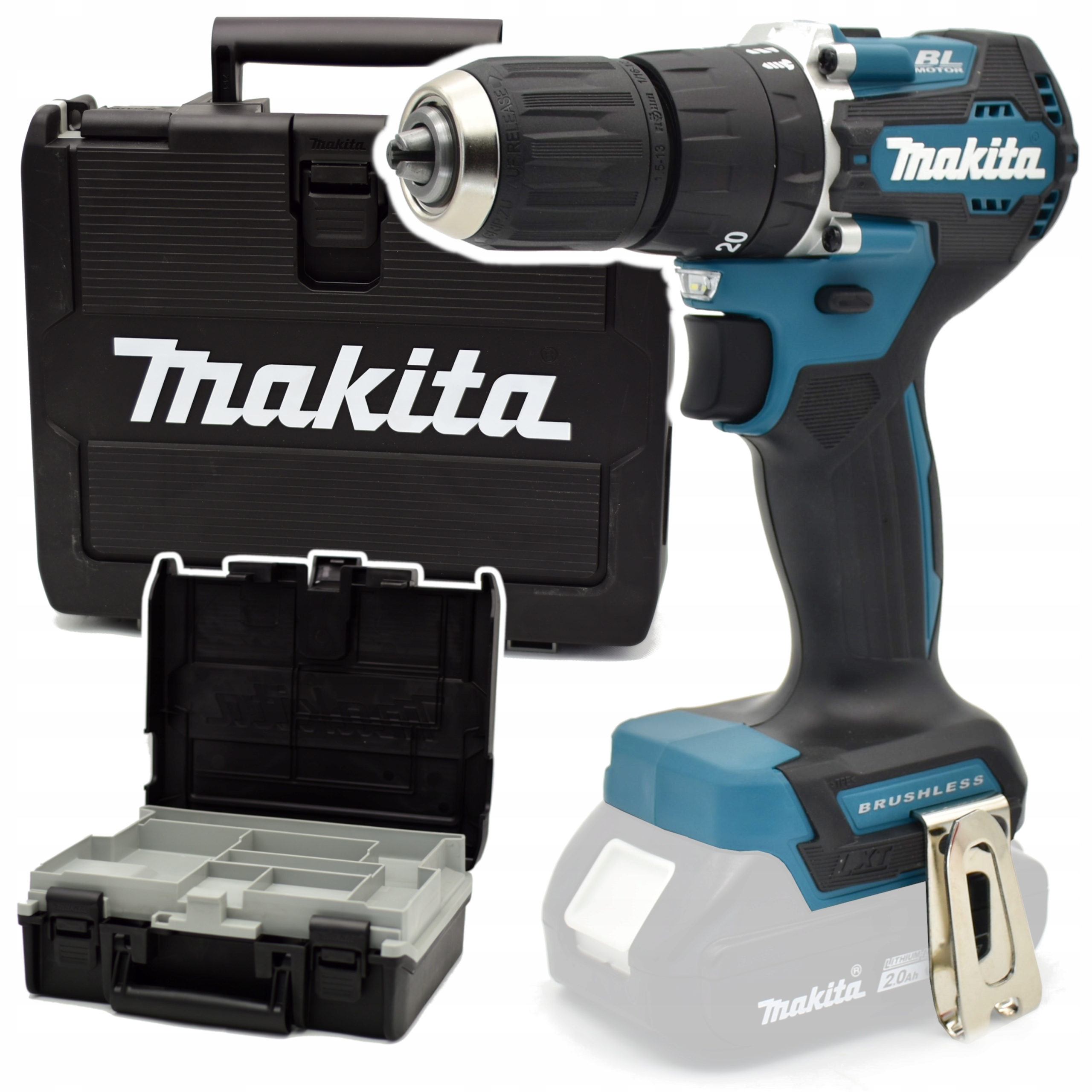Makita DHP487ZK Wkrętarka akumulatorowa 18V Lxt Body 40Nm Bldc organizer