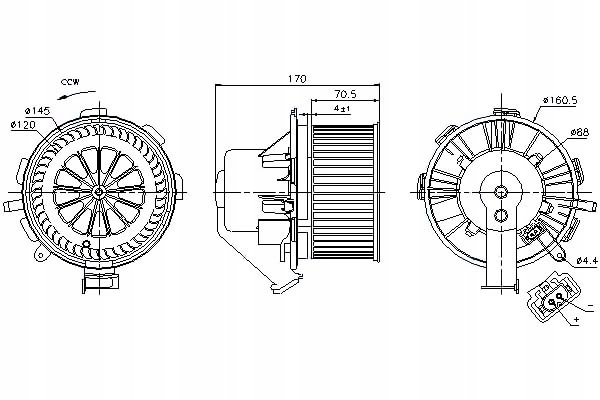 Ventilátor Dmychadla Nissens 8356107 68012680AA 2E0