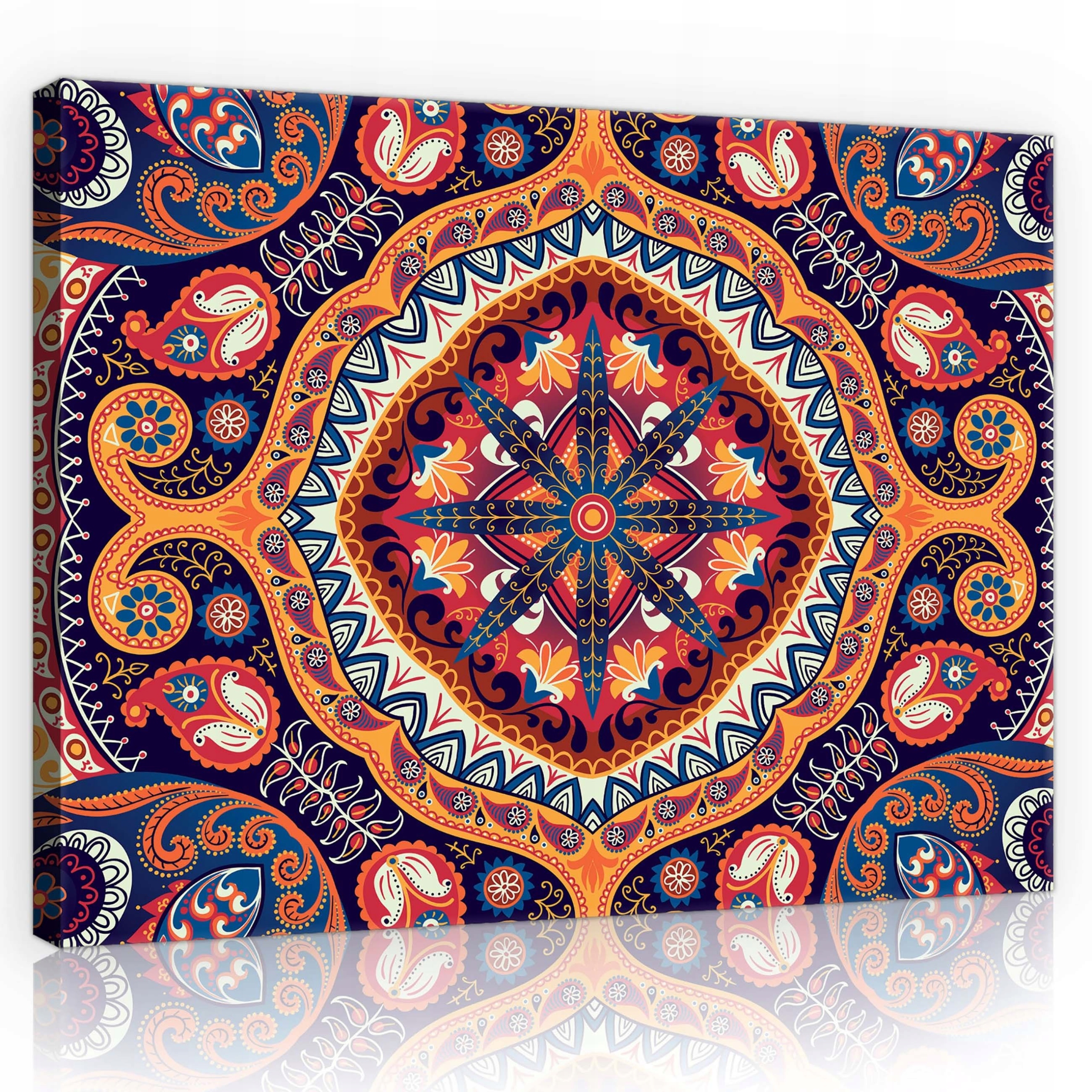 Obraz 80x60 Mandala Boho Harmonie v obývacím pokoji Vzorovaný akcent do pokoje