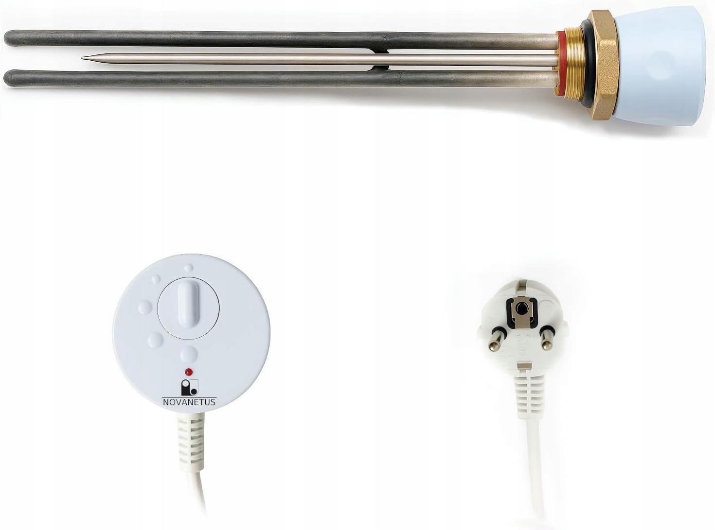 Nerezový Ohřívač (incoloy 825) Pro Bojler 3000W 3kW 5/4'' S Termostatem