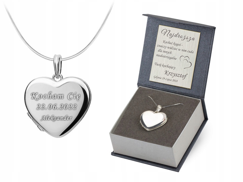 Stříbrný Řetízek S Přívěskem ryzost 925 Srdce 45 cm