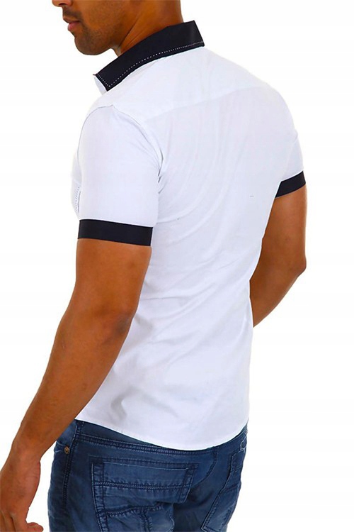 Koszula Męska Elegancka Wesele Ślub Prezent Rozmiar kołnierzyka L