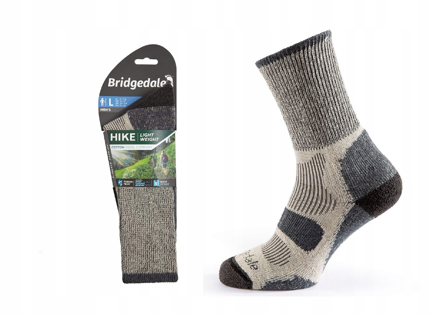Skarpety Bridgedale Hike Lw Cool Com charcoal M