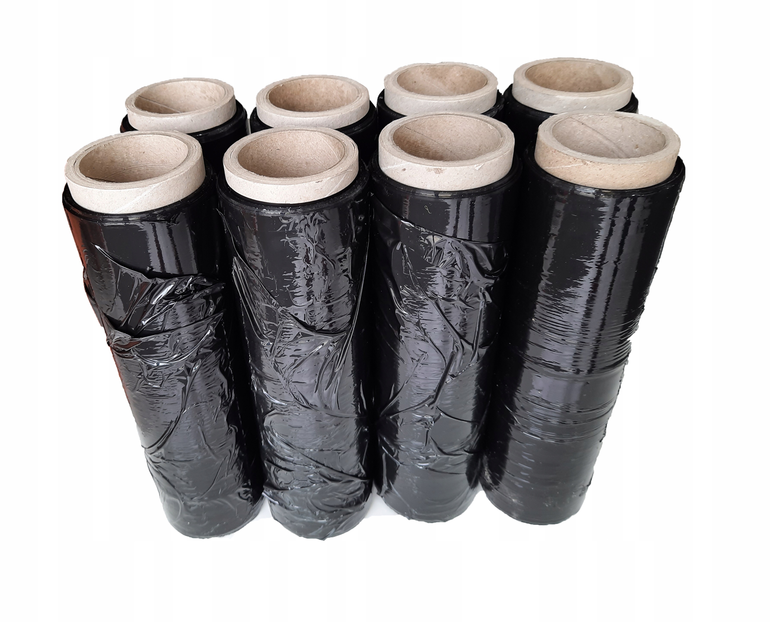 FOLIA STRETCH MINI RAP CZARNA 25CM 0,5 KG STRECH STRECZ CZARNY Marka bez marki