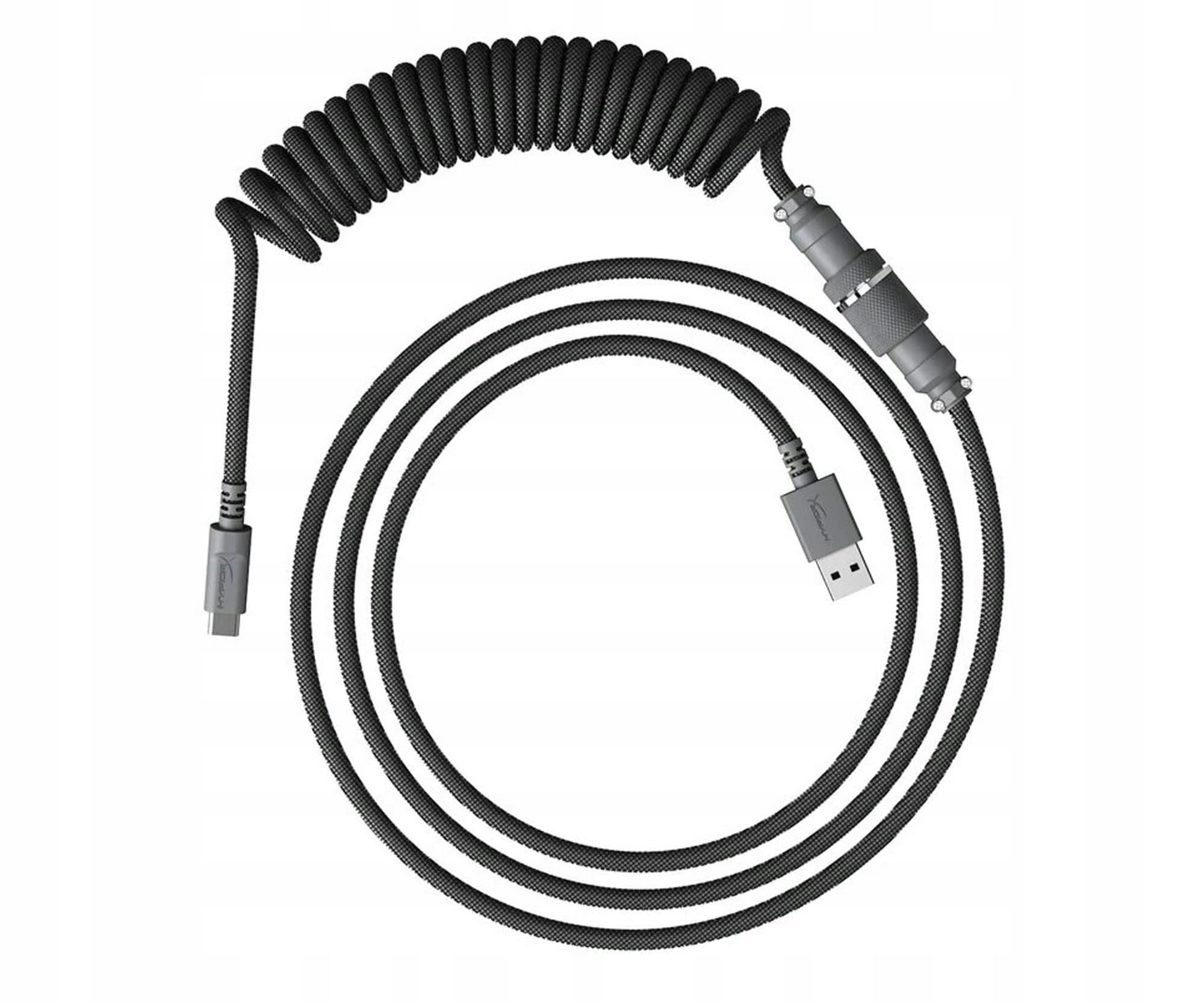 2× Kabel do klawiatury HyperX Coiled Cable Gray