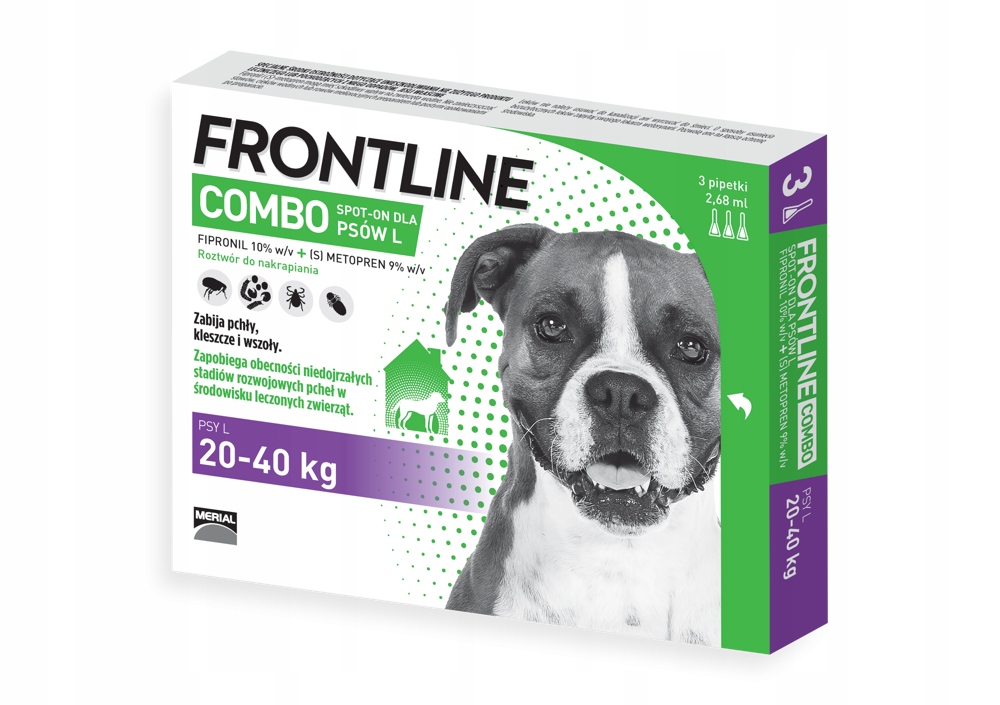 Frontline Combo L 3 pipety psy 20-40 kg
