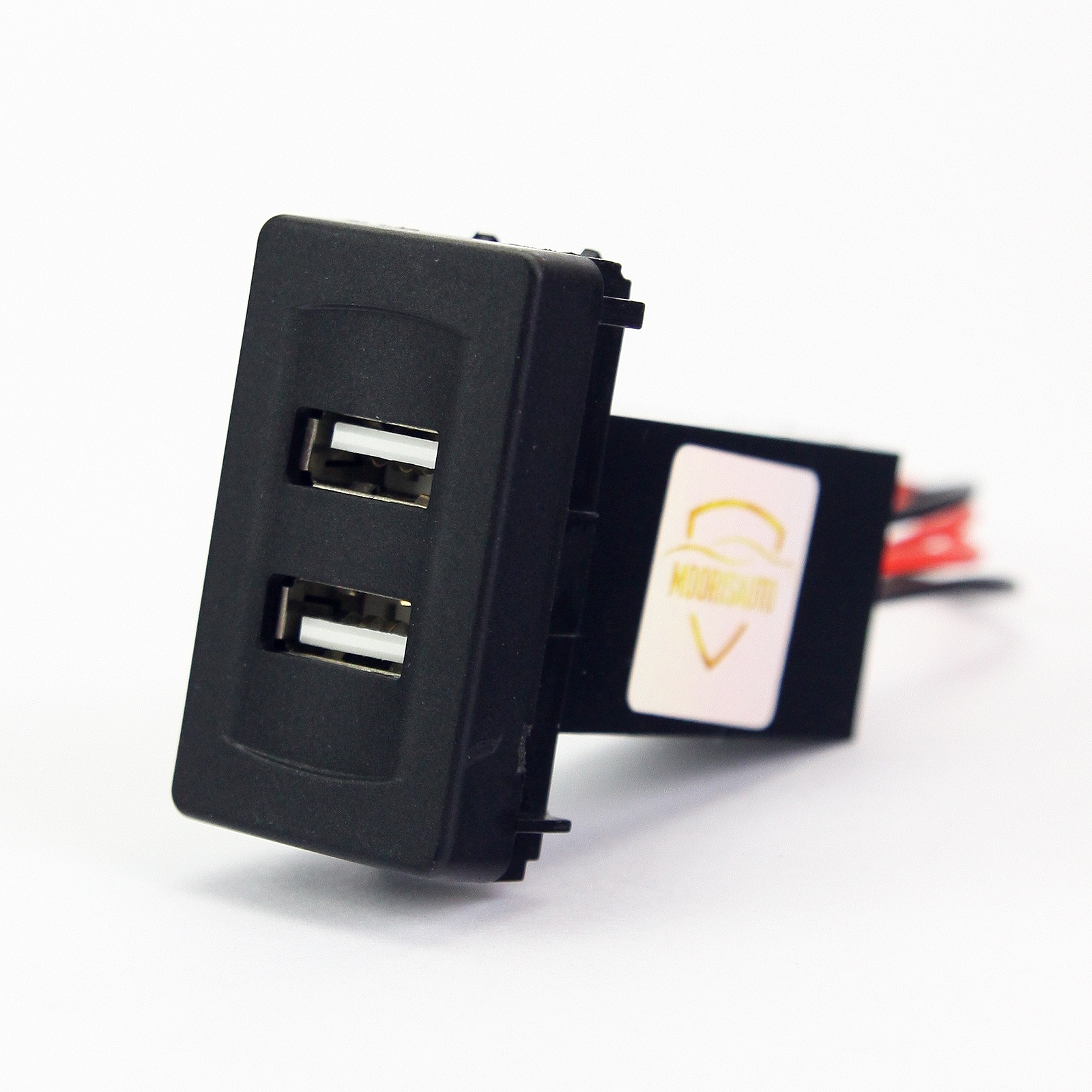 Ładowarka Samochodowa OEM 2x USB VW T4 - RED Light Producent inny