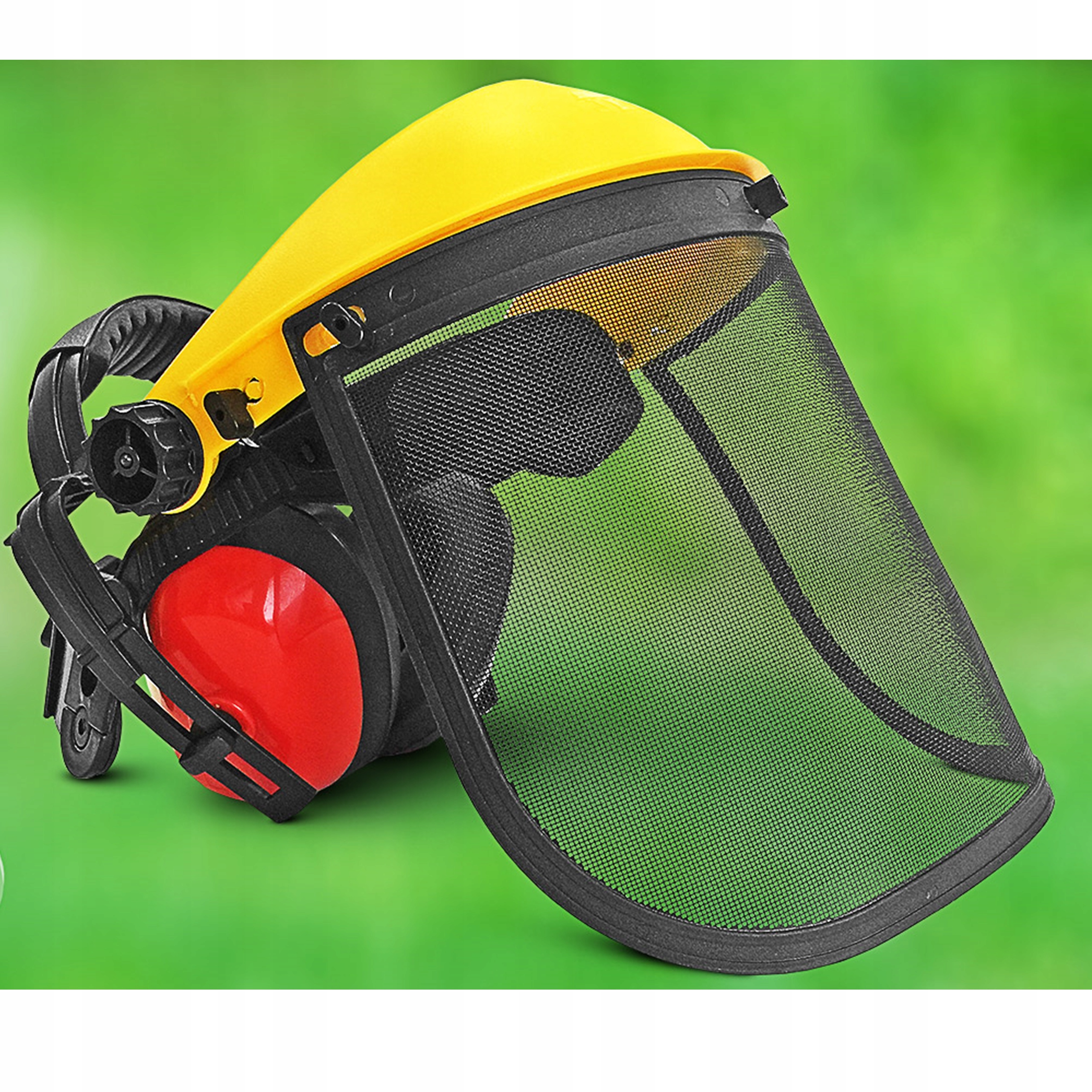 PRZYŁBICA SIATKOWA OCHRONNA OSŁONA TWARZY Z NAUSZNIKAMI komplet kosiarki Kod producenta OT-FORTPRO-ME YCB UNI