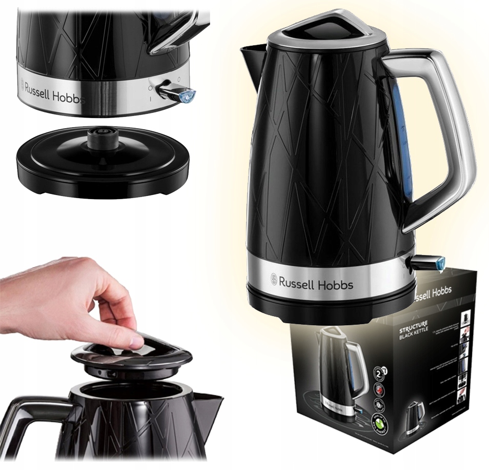 Elektrická Konvice Russell Hobbs Structure Black 2400W 1,7L 28081-70