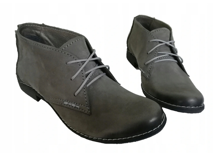 

60 Uniwersał sznurowane półbuty eleganckie s. nat.