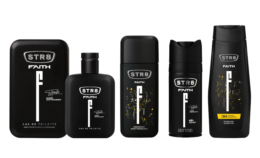 STR8 FAITH ZESTAW 4cz EDT100ml + DNS75ml + SPRAY150ml + ŻEL400ml
