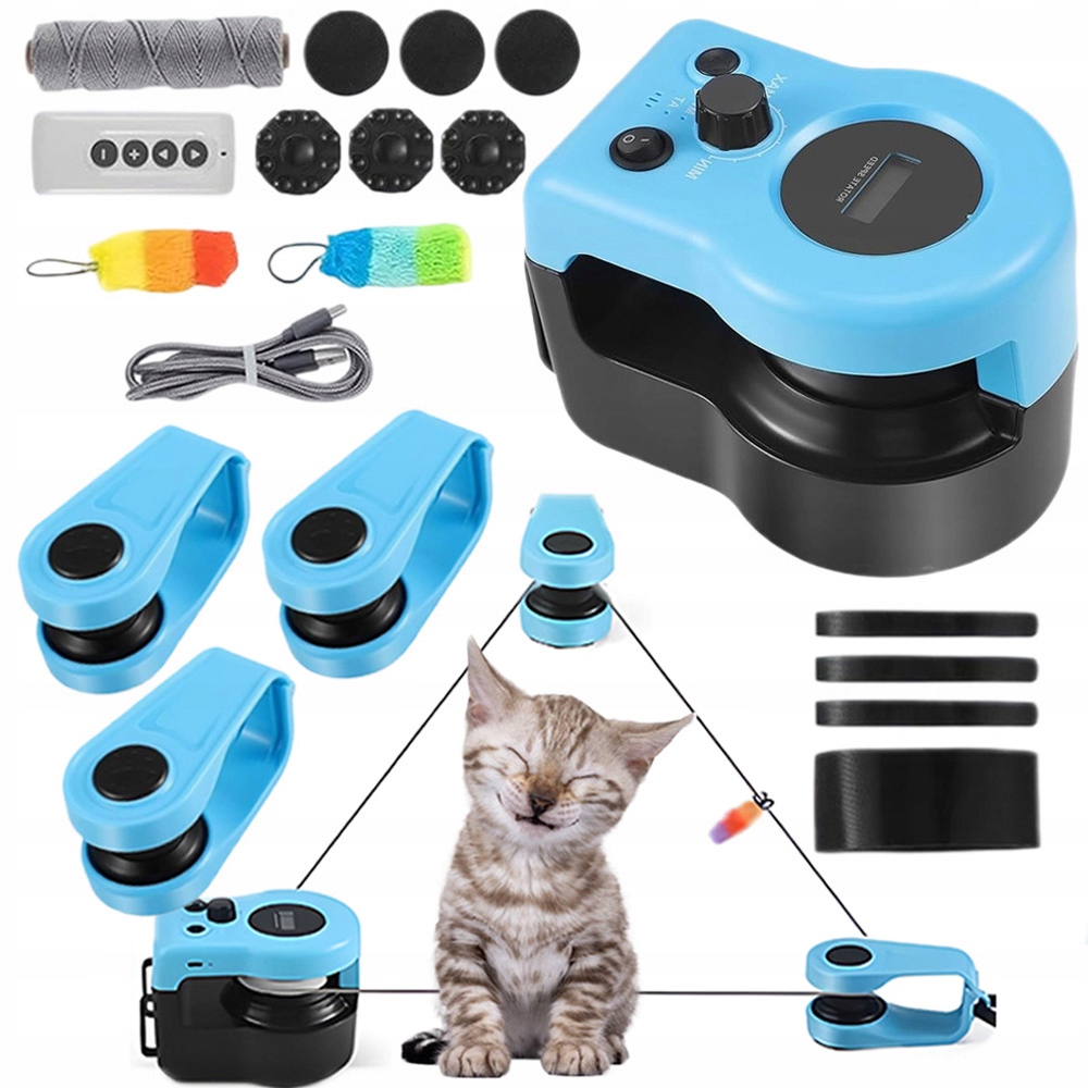 Hračka Pro Kočky S Nastavitelnou Rychlostí Na Dálkové Ovládání