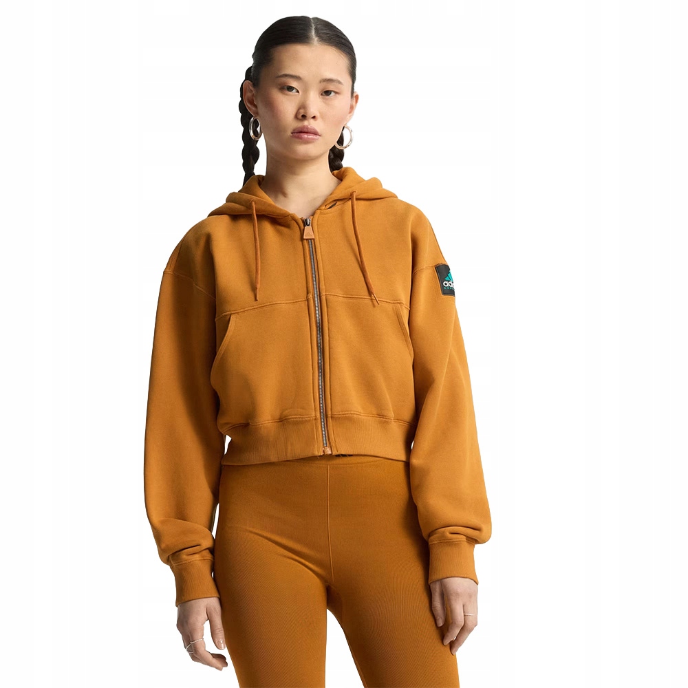 Mikina adidas Cropped Hoodie Eqt Equipment Crop oranžová vel S
