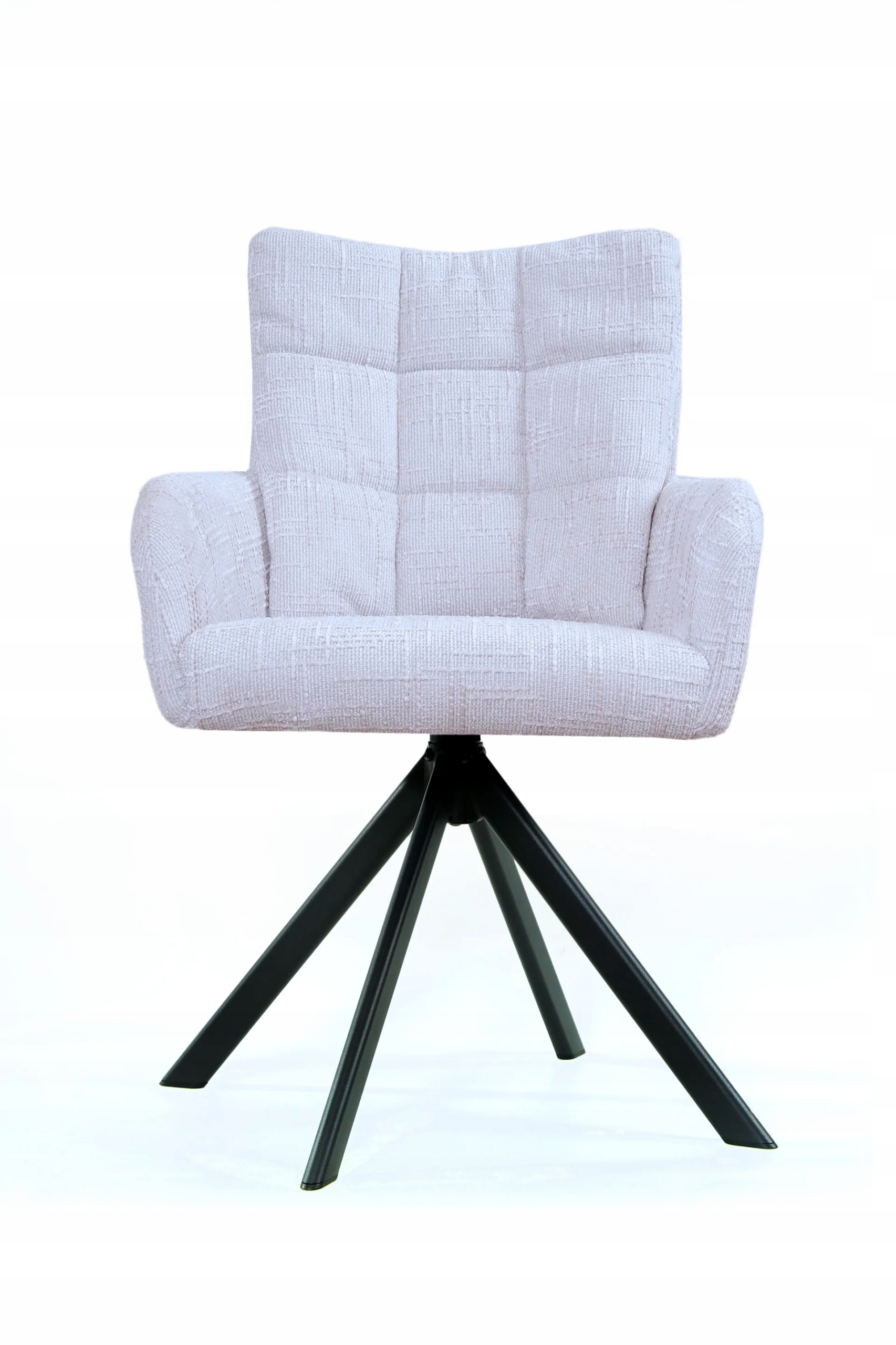 Sesto Senso Čalouněná otočná židle do obývacího pokoje a kanceláře Béžová