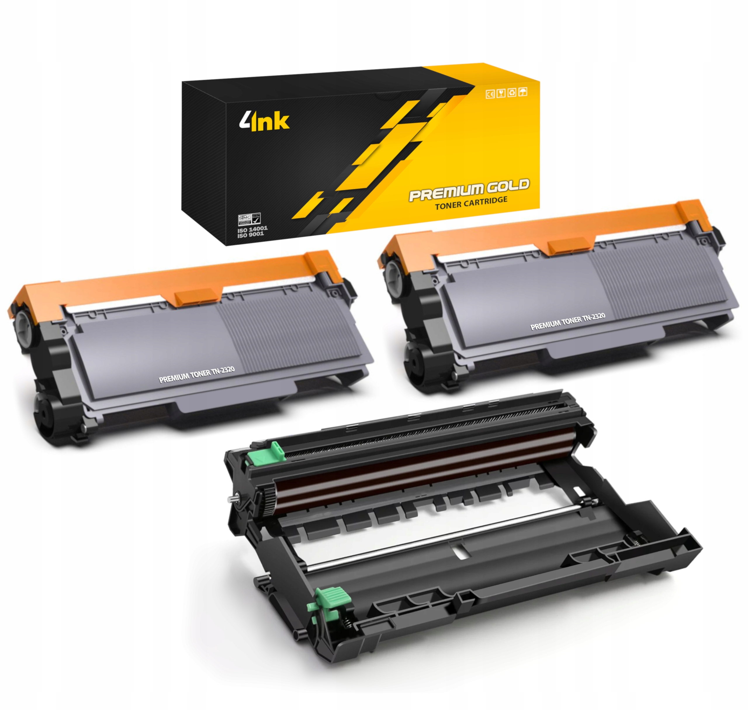2x Toner TN-2320 Bęben Do Brother HL-L2300D MFC-L2700DW DCP-L2520DW