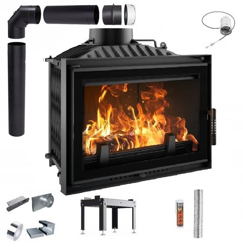 Komínová Vložka Litinová Viktor 14 kW Deco Sada Trubky