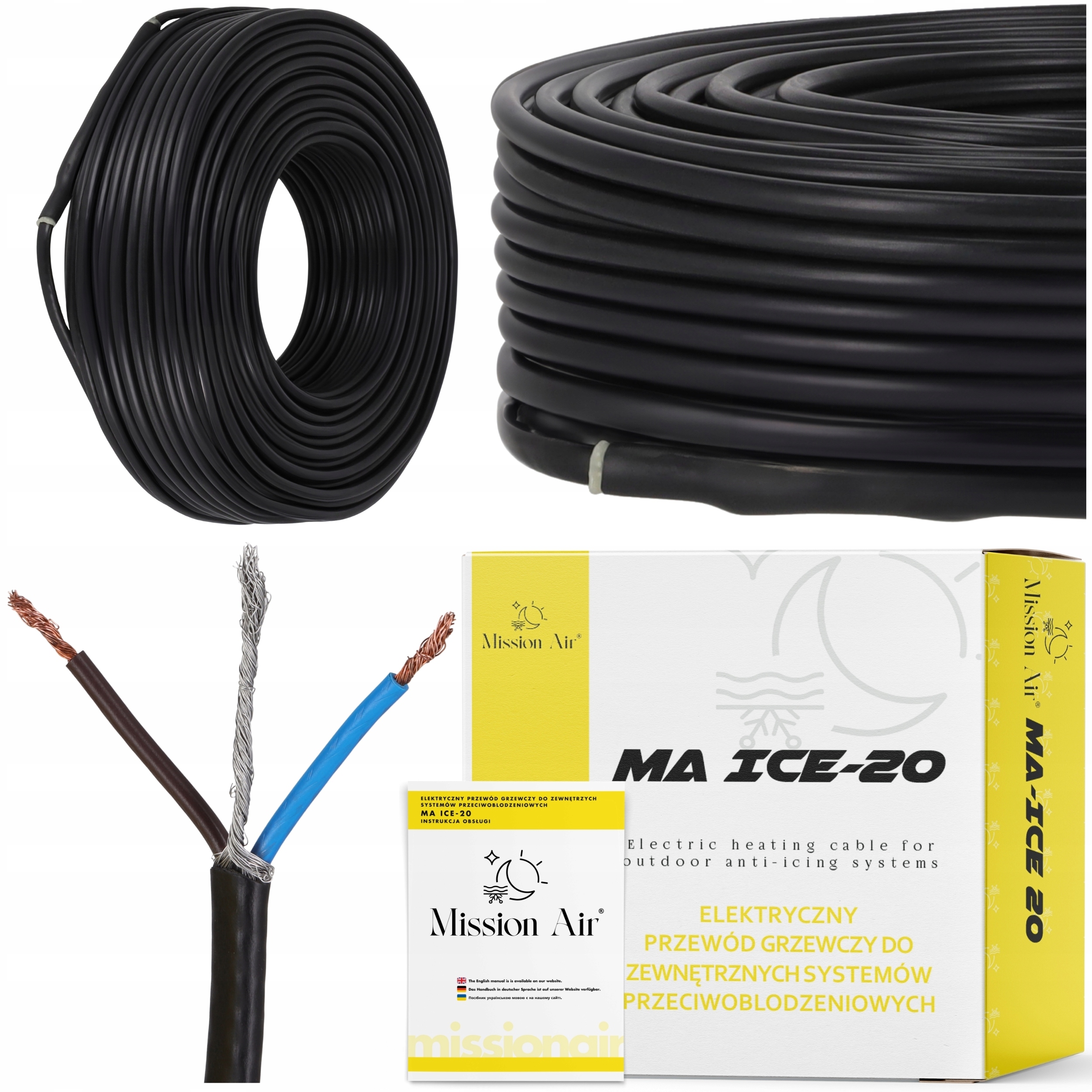 Topný Kabel Proti Námraze ICE-20W/M 1700W 85 M