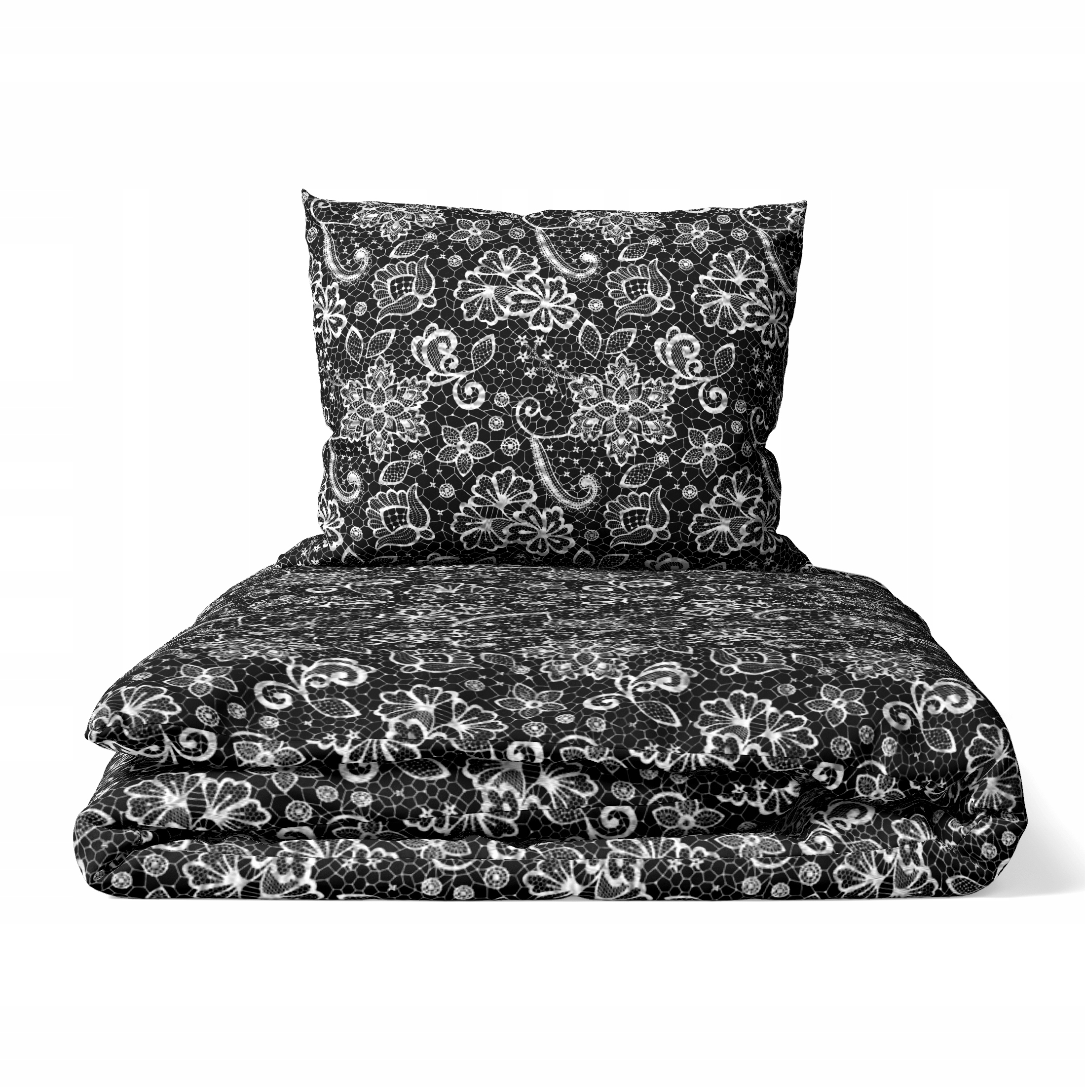 krepové povlečení 220x200 2 povlaky Premium 100% bavlna v Polsku Krajka b