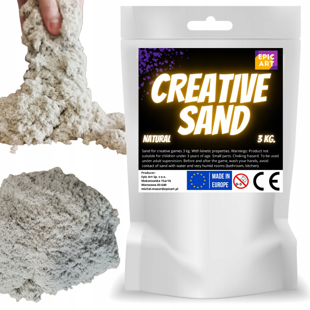 Кинетический песок-Creative Sand Natural 3 кг.