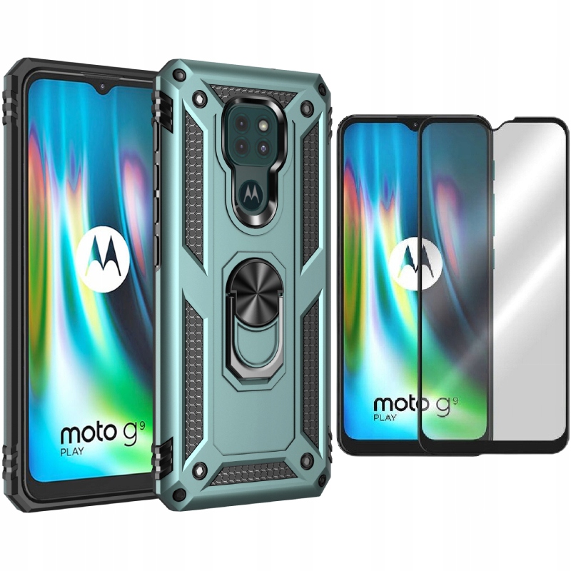 

Etui Pancerne Ring Nx Do Moto G9 Play + Szkło