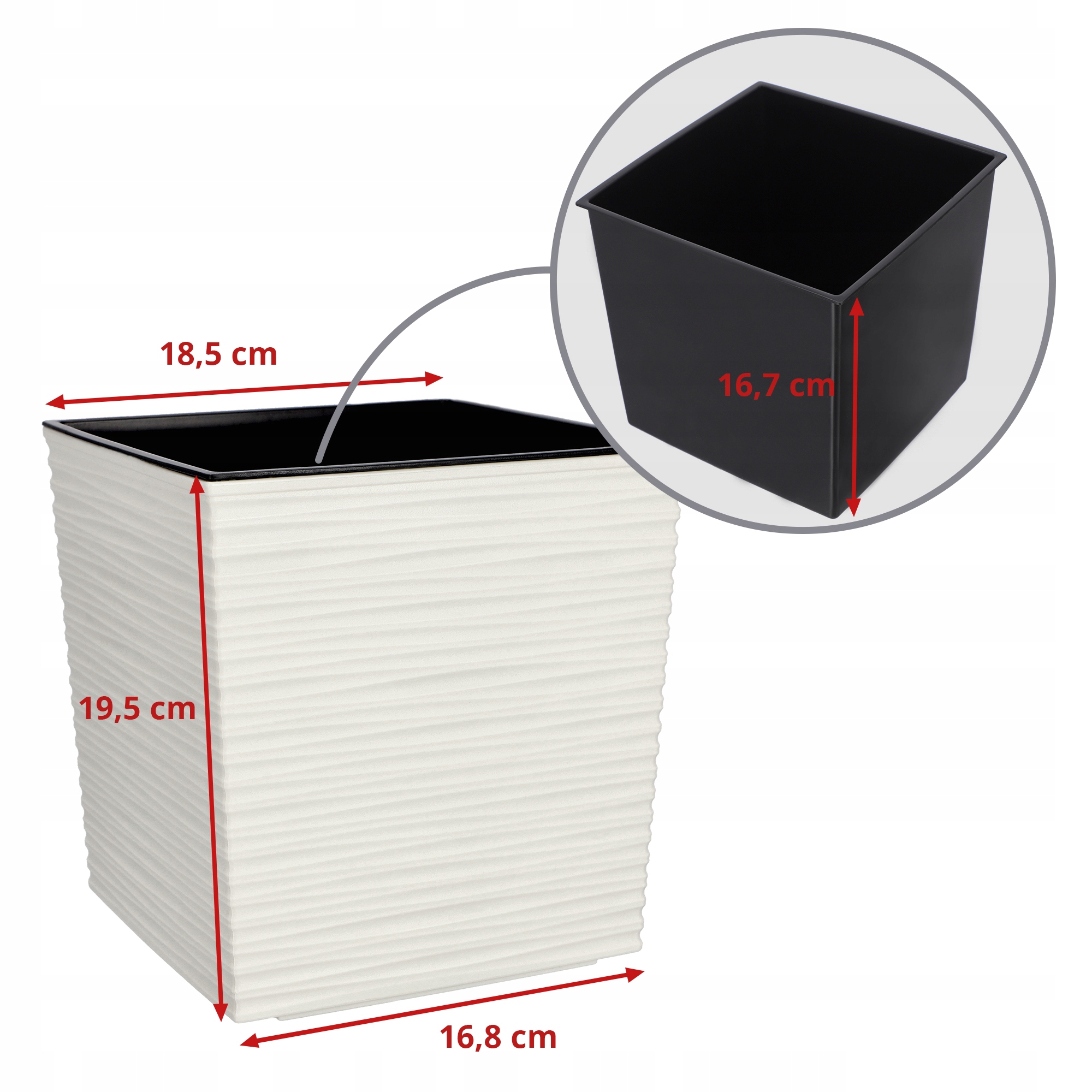 DONICZKA DONICA OSŁONKA Z WKŁADEM KOLORY 19 cm Marka Kadax