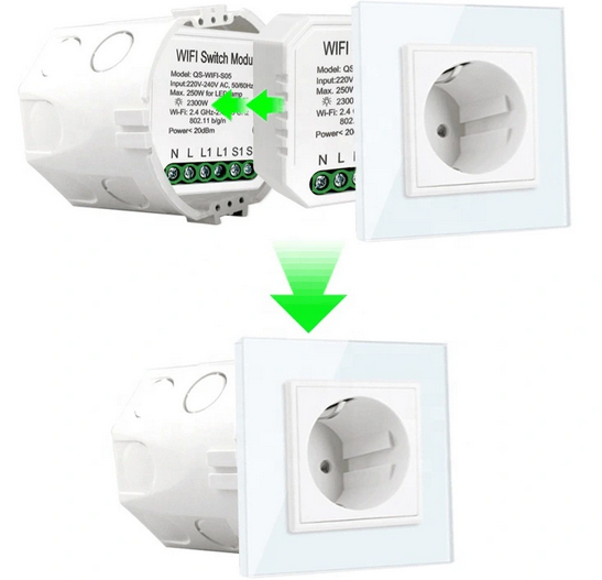 RTX Moduł TUYA Przekaźnik WiFi dopuszkowy POMIAR ENERGII Komunikacja WiFi