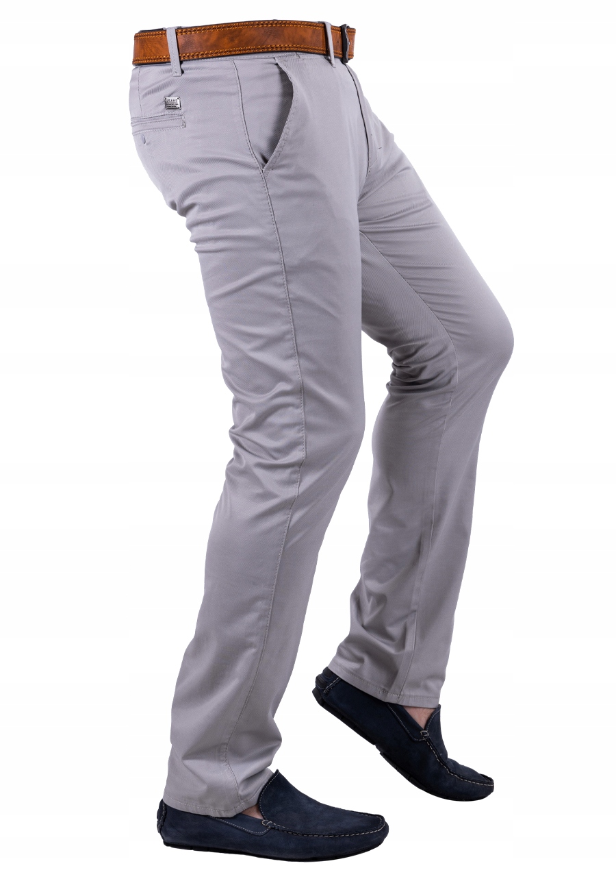 Materiałowe elastyczne CHINOSY proste SERVIO r. 32 Model chinos