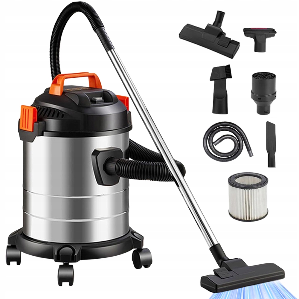 Vysavač Pro Dům A Garáž 20 L, Motor 2000 W, Nepřetržitý Provoz