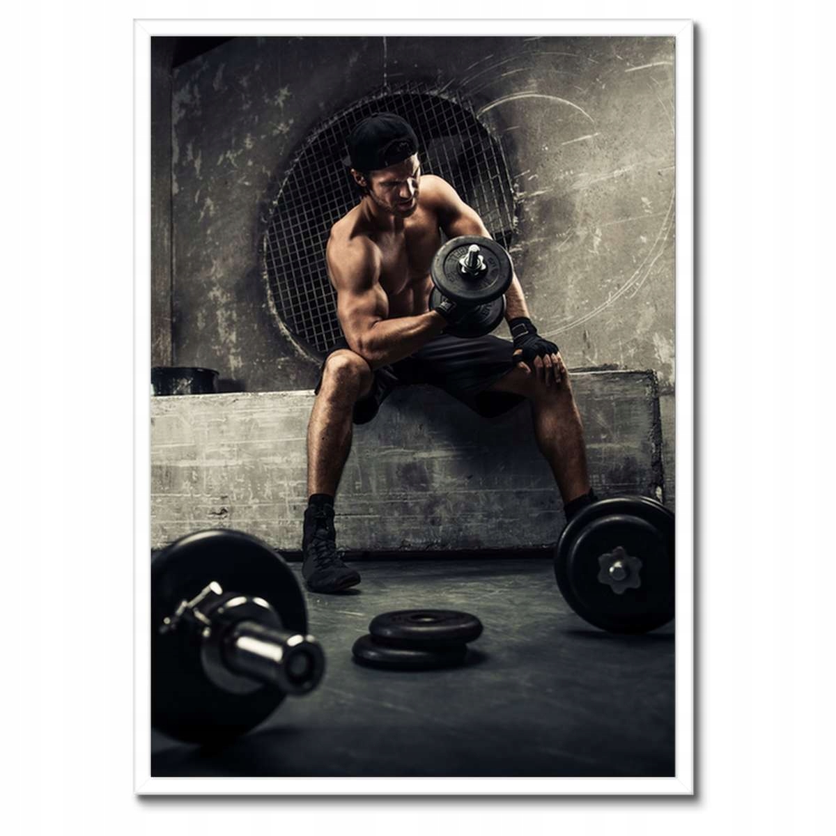 Plakáty v rámu 50x70 Domácí posilovna Lockdown