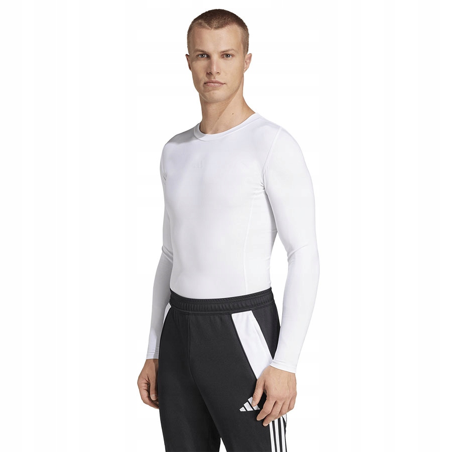 Koszulka Termoaktywna Adidas Techfit JP2920 Biała Z Długim Rękawem r. XL
