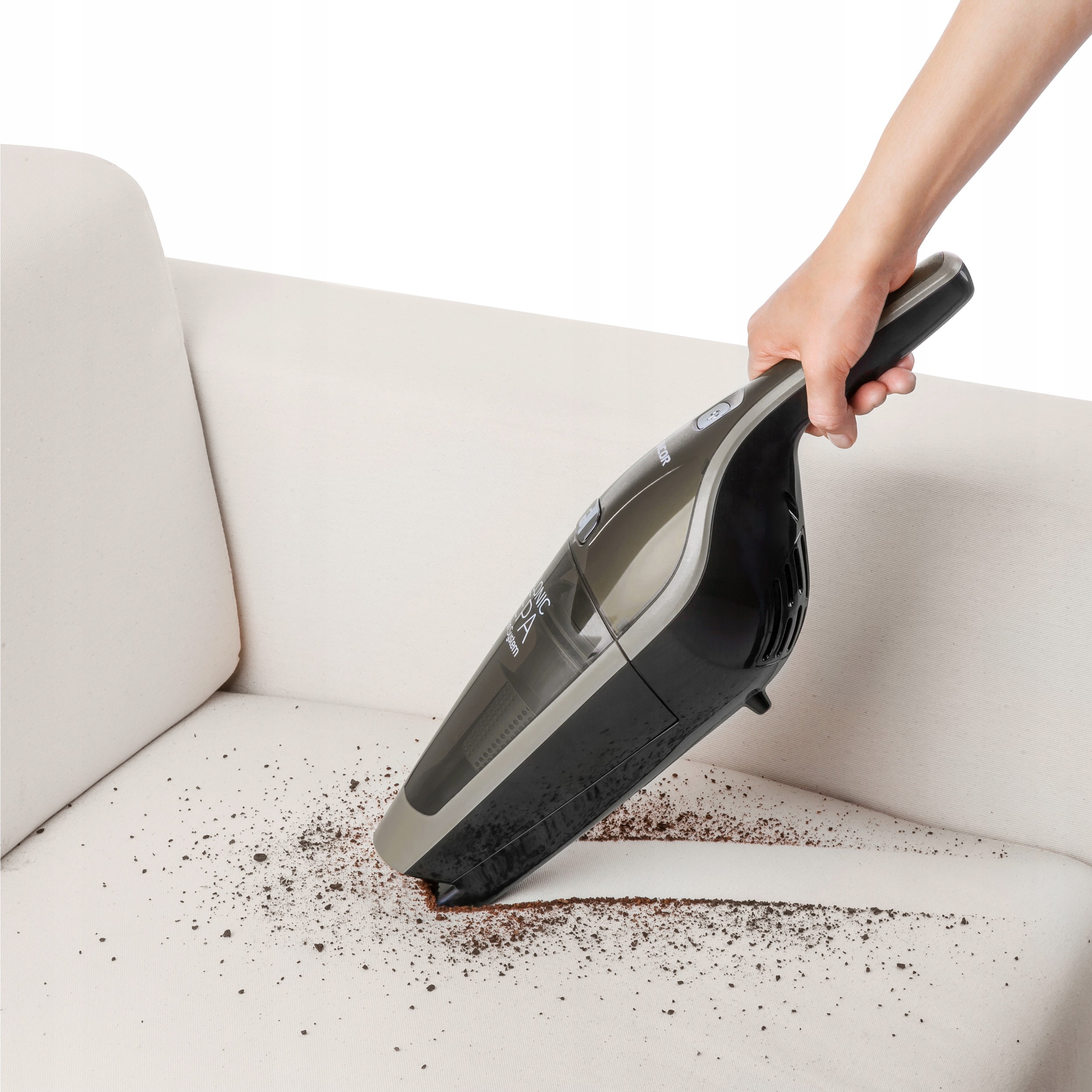 Odkurzacz bezprzewodowy bezworkowy 2w1 Sencor Filtr HEPA systemu Cyclone