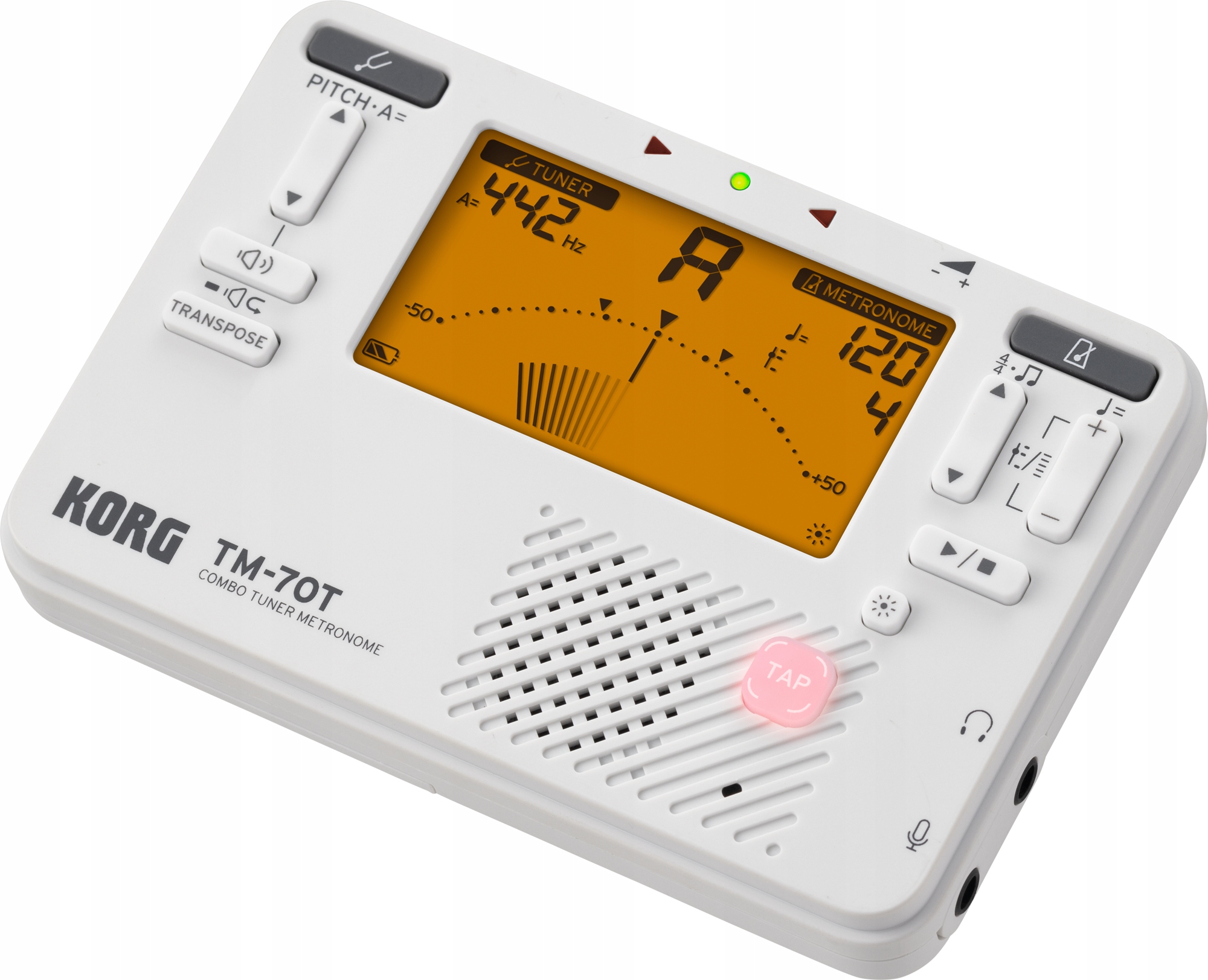 Korg TM-70T Wh Tuner Chromatyczny Z Metronomem