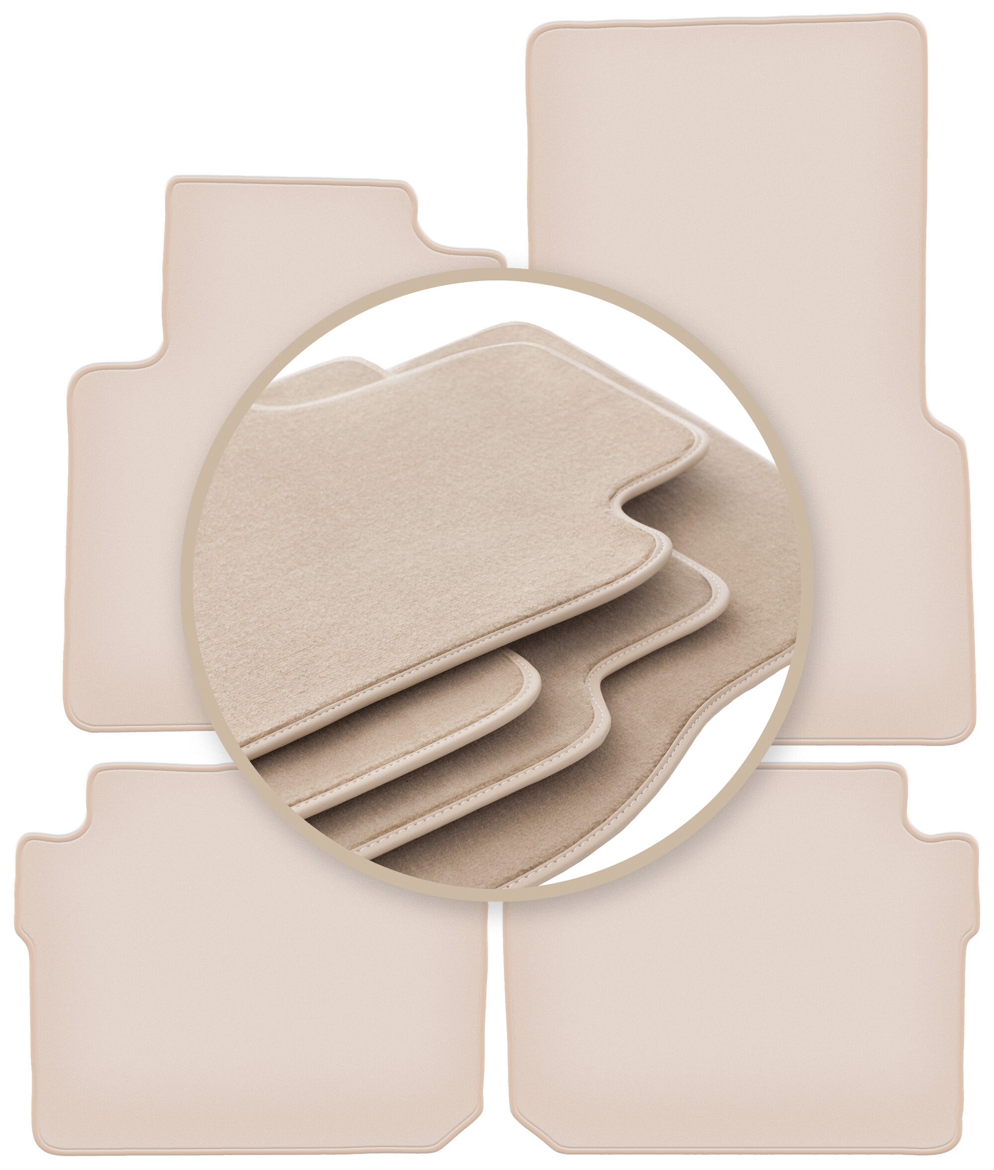 Velúrové koberčeky 10 mm Premium pre: Smart ForFour I hatchback 2004-2007