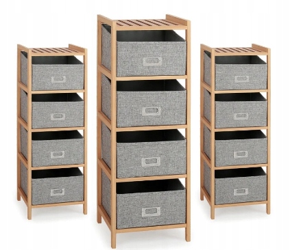 REGAŁ ŁAZIENKOWY WYSUWANY AMADIO DĄB NATURALNY POPIELATY EAN (GTIN) 5905248113770