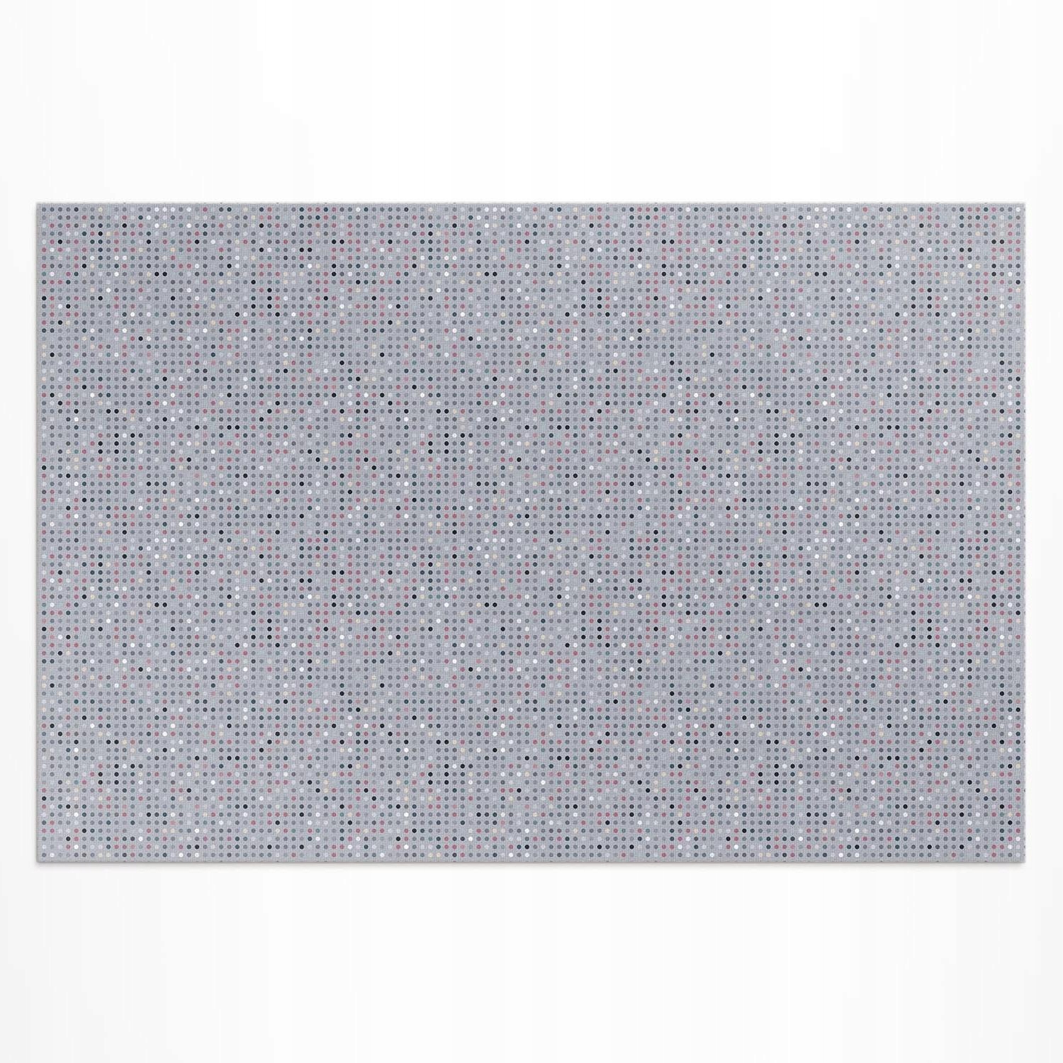 Odolný vinylový koberec do záhrady Farebné bodky retro detaily 80 x 120 cm