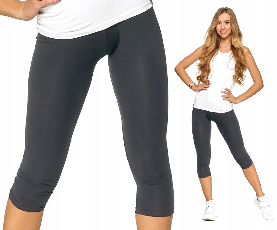 

Legginsy 3/4 Moraj z wysokim stanem kryjące L/XL