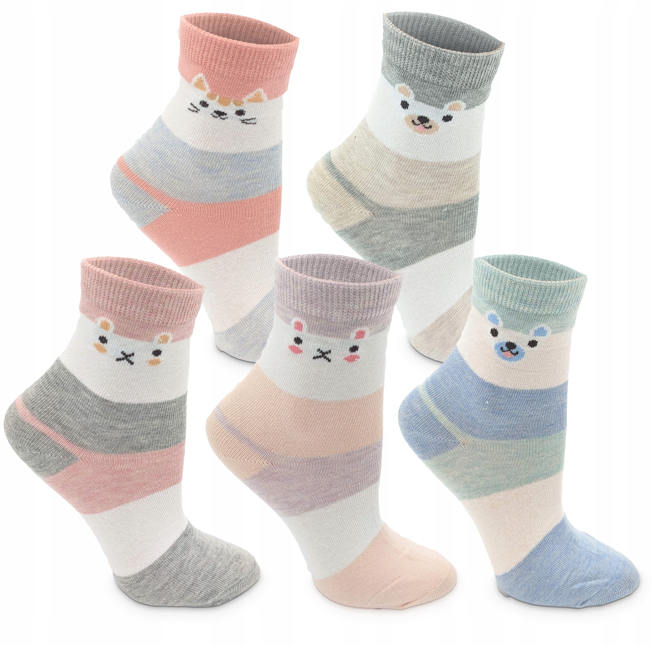 

5 Par Skarpetki Dziecięce MIX Kolor Wzór 24-27