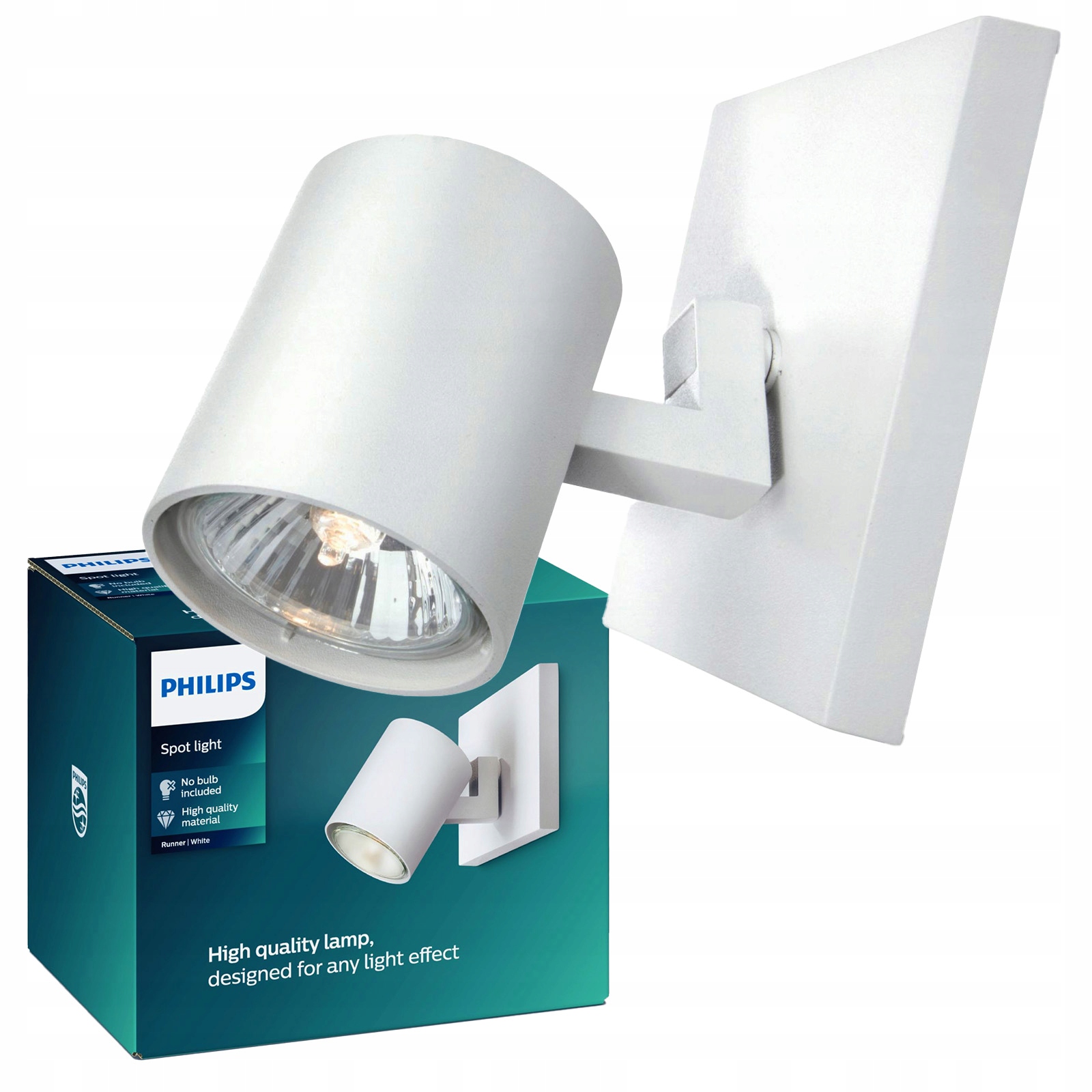 Nástěnná lampa Reflektor GU10 Bílá Runner Philips