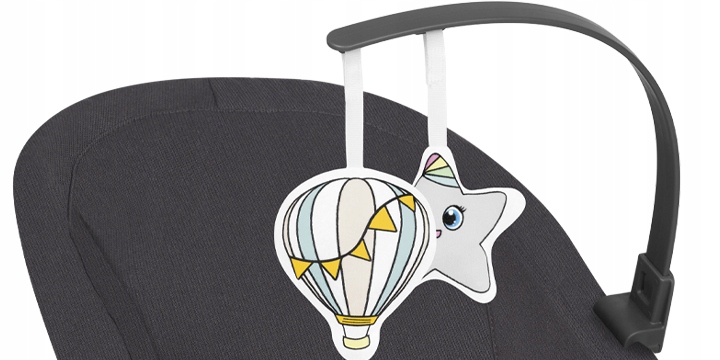 Lionelo June - leżaczek, bujaczek z zabawkami Długość 51 cm