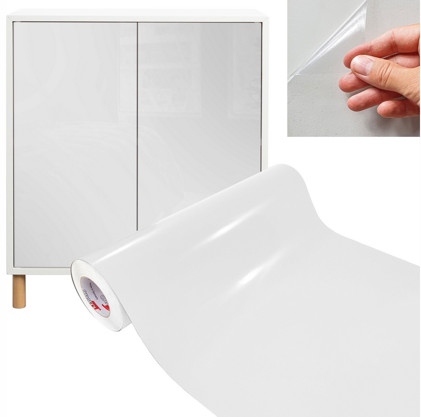 ORACAL | OKLEINA FOLIA MEBLOWA SAMOPRZYLEPNA BEZBARWNA POŁYSK 100x100cm