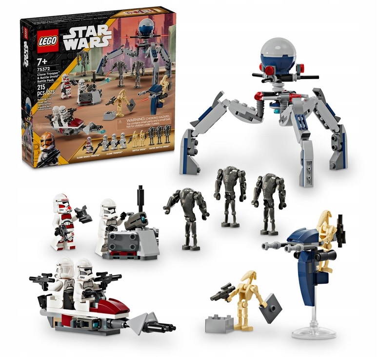 Lego Star Wars 75372 Bojový balíček klonových vojáků a bitevních droidů