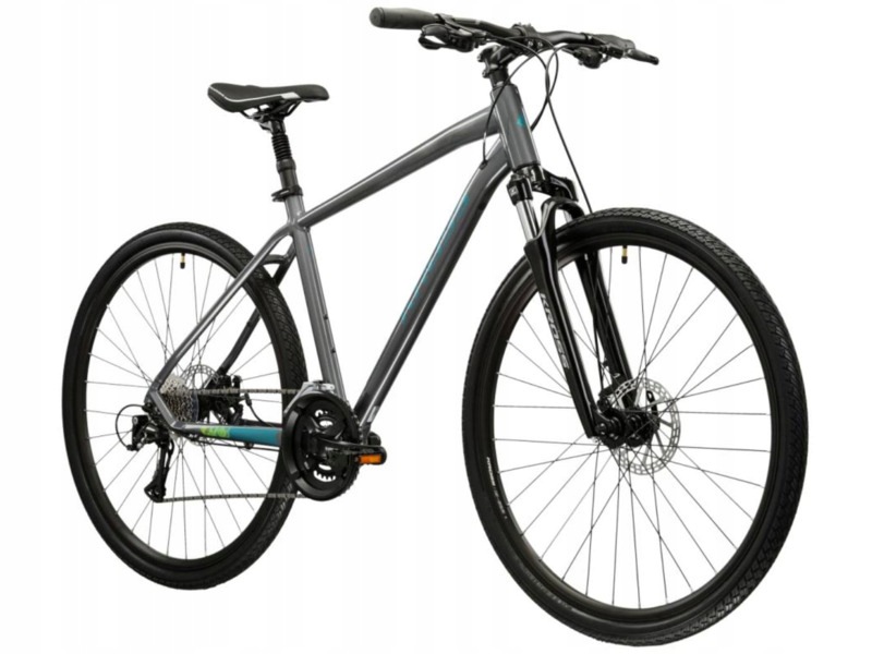 Rower trekkingowy Kross Evado 3.0 M21 28 cali męski Szaro-morski