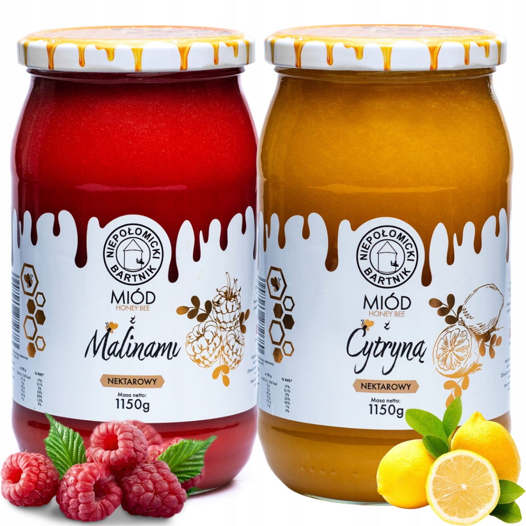 Med s malinami 1150 g Malinový Med s citronem 1150 g Čerstvý 2025 g