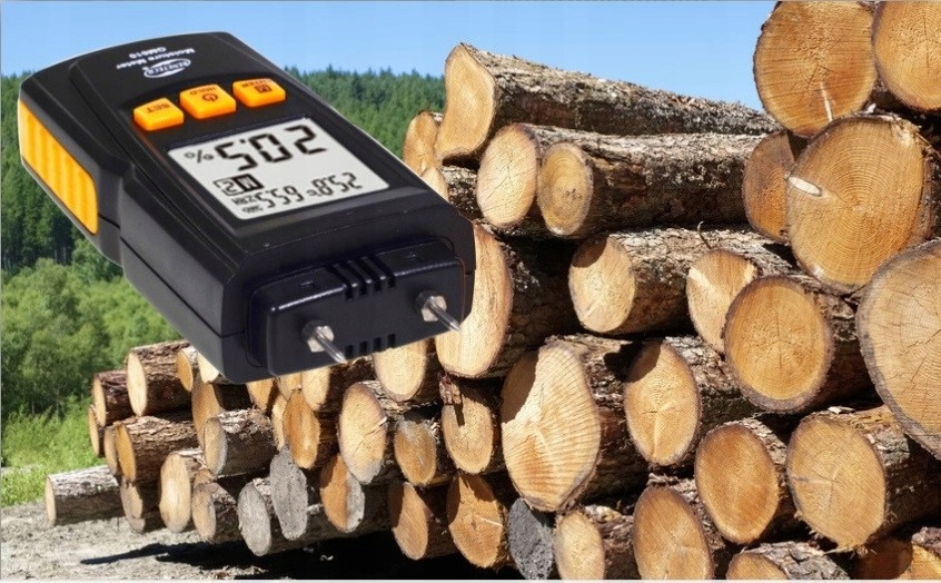 WILGOTNOŚCIOMIERZ MIERNIK WILGOTNOŚCI DO DREWNA TROCIN PELETU DRZEWNEGO CE Marka Benetech