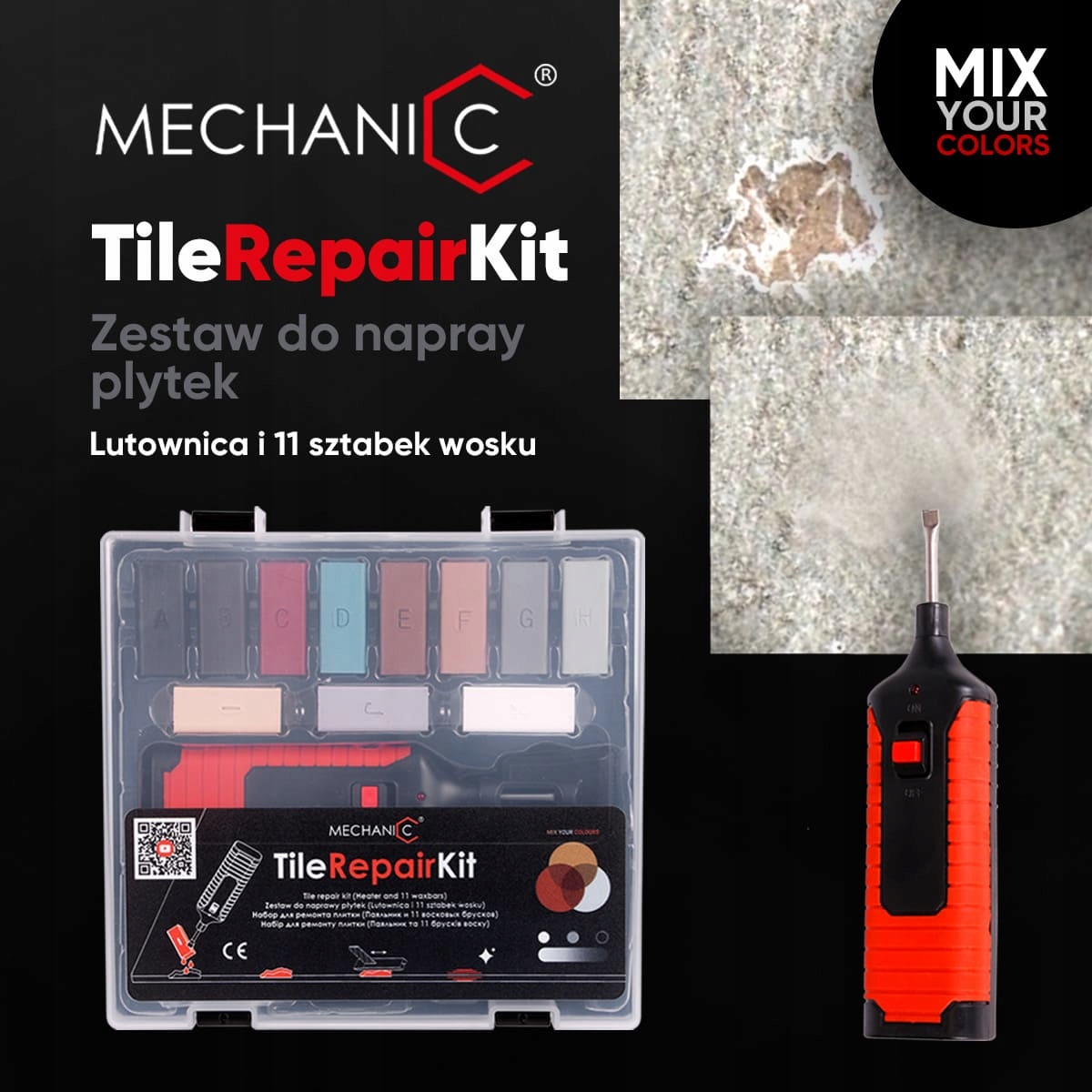 Sada na opravu dlaždic Mechanic Tile Repair kit